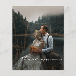 Budget Weddenschap Foto Dank u Briefkaart Flyer