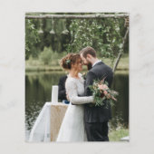 Budget Weddenschap Foto Hartelijk dank Flyer (Achterkant)