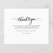 Budget Weddenschap Foto met handschrift Hartelijk (Achterkant)