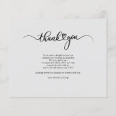 Budget Weddenschap Foto met handschrift Hartelijk  (Achterkant)