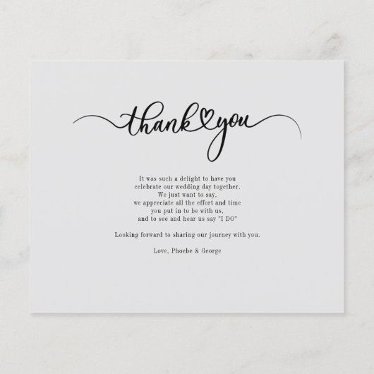 Budget Weddenschap Foto met handschrift Hartelijk  (Achterkant)