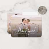 Budget Weddenschap Foto met handschrift Hartelijk Notitiekaartje (Voorkant / Achterkant in situ)