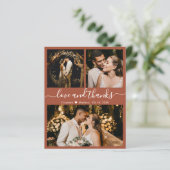 Budget Weddenschap Foto Terracotta Hartelijk dank (Staand voorkant)