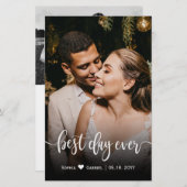 Budget Weddenschap Foto Typografie Hartelijk dank (Voorkant / Achterkant)