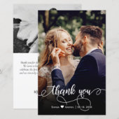 Budget Weddenschap Fotokalligrafie Hartelijk dank (Voorkant / Achterkant)