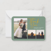 Budget Weddenschap Foto's Handgeschreven Hartelijk Notitiekaartje (Voorkant)