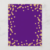 Budget Weddenschap Gold Glitter Confetti Paars Inv (Achterkant)