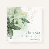 BUDGET Weddenschap Greenery Guest Book Notitieboek (Voorkant)