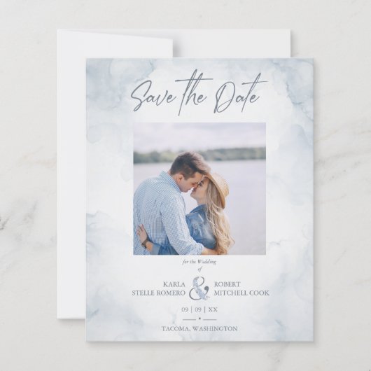 Budget Weddenschap Handtekening Foto Couple (Voorkant)