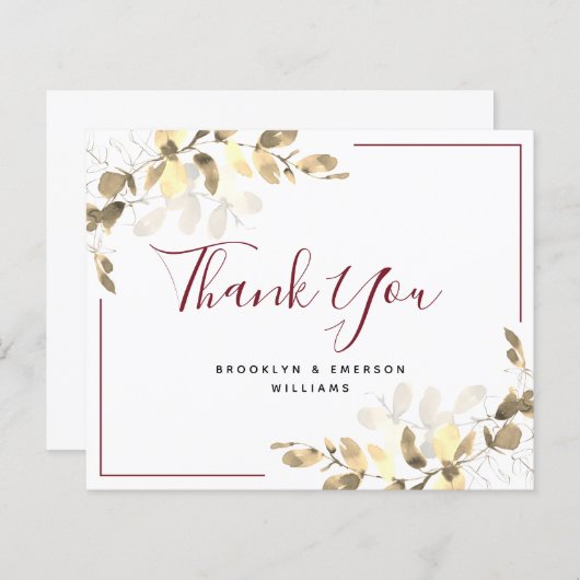 BUDGET Weddenschap Hartelijk dank | Eucalyptus roo (Voorkant / Achterkant)