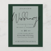 BUDGET Weddenschap Kleuren Groene Sage Olive Uitno (Voorkant)