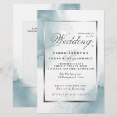Budget Weddenschap Light Blauwgroen Blue Silver Ab (Voorkant / Achterkant)