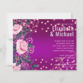 Budget Weddenschap Metallic look Rosegold Pink Flo (Voorkant)