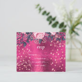 Budget Weddenschap Metallic look Rosegold Pink Flo (Staand voorkant)