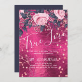 Budget Weddenschap Metallic look Rosegold Pink Flo (Voorkant / Achterkant)