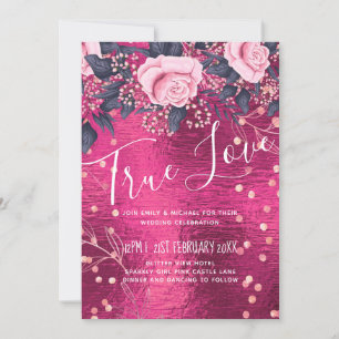 Budget Weddenschap Metallic look Rosegold Pink Flo