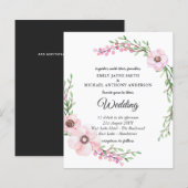 Budget Weddenschap Modern Pink Floral (Voorkant / Achterkant)