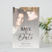 Budget Weddenschap Modern Vellum Effect Custom Pho (Staand voorkant)