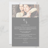 Budget Weddenschap Modern Vellum Effect Custom Pho (Achterkant)