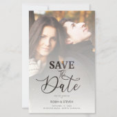 Budget Weddenschap Modern Vellum Effect Custom Pho (Voorkant)