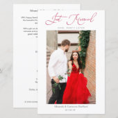 Budget Weddenschap Net getrouwd Elopement Foto  (Voorkant / Achterkant)