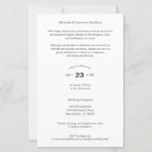 Budget Weddenschap Net getrouwd Elopement Foto  (Achterkant)