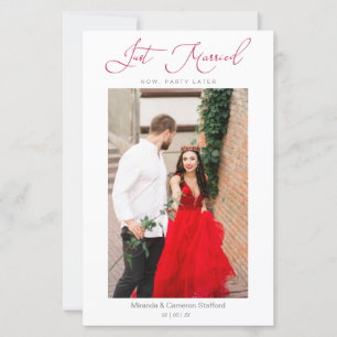 Budget Weddenschap Net getrouwd Elopement Foto