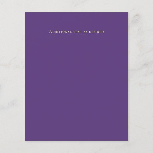 BUDGET Weddenschap Noite lavender Paars Gold (Achterkant)