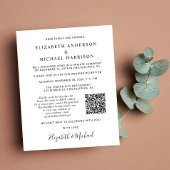 Budget Weddenschap Ontvangst Foto QR Code Uitnodig