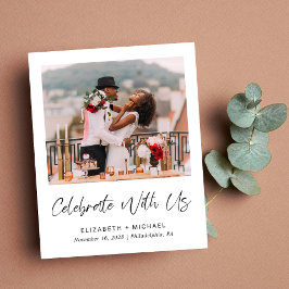 Budget Weddenschap Ontvangst Foto QR Code Uitnodig