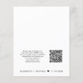 Budget Weddenschap Opvang QR Code Eenvoudige uitno (Achterkant)