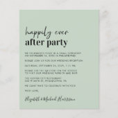 Budget Weddenschap Opvang QR Code Sage Uitnodiging (Voorkant)