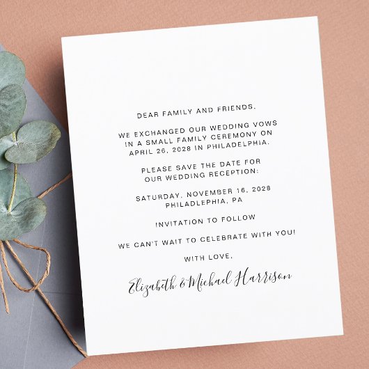 Budget Weddenschap Reception Foto Save the Date