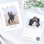 Budget Weddenschap Sparen de Datum QR de Fotokaart Save The Date