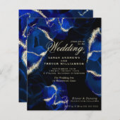 Budget Weddenschap Stunning Royal Blue op zwart (Voorkant / Achterkant)