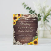 Budget Weddenschap Sunflower Wood Licht Ivory Lace (Staand voorkant)