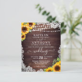 Budget Weddenschap Sunflower Wood String Lights La (Staand voorkant)