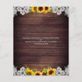 Budget Weddenschap Sunflower Wood String Lights La (Achterkant)