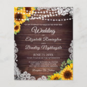 Budget Weddenschap Sunflower Wood String Lights La (Voorkant)