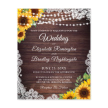 Budget Weddenschap Sunflower Wood String Lights La