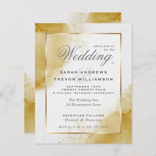 Budget Weddenschap Toscane Yellow Gold Abstracte m (Voorkant / Achterkant)