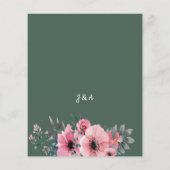 Budget Weddenschap Uitnodigingsblad eucalyptus chi Flyer (Achterkant)