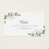 BUDGET Weddenschap Website Eucalyptus Enclosure Ka Visitekaartje (Voorkant)