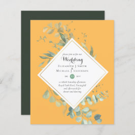 BUDGET Weddenschappen Invitaties Greenery Eucalypt