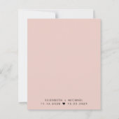 Budget Weddenschappen Ontvangen Blush Roze sparen  (Achterkant)