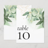 BUDGET weddenschappen Reception Greenery Table Num (Voorkant / Achterkant)