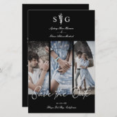 Budget Wedding 3 Foto's Collage Verloving sessie (Voorkant / Achterkant)