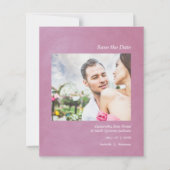 Budget Wedding Aankondiging Foto Metallic Effect (Voorkant)