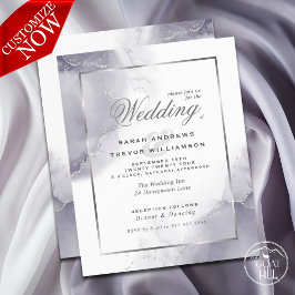 Budget Wedding Abstract Dusty Plum Silver