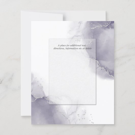 Budget Wedding Abstract Dusty Plum Silver (Achterkant)